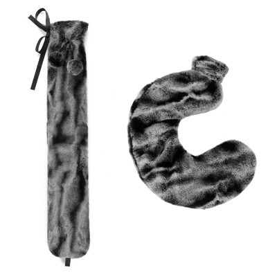 Krznena navlaka za torbu za toplu vodu za vrat